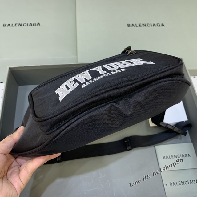 Balenciaga專櫃經典爆款男女同款腰包 巴黎世家帆布胸包腰包 fyj1684